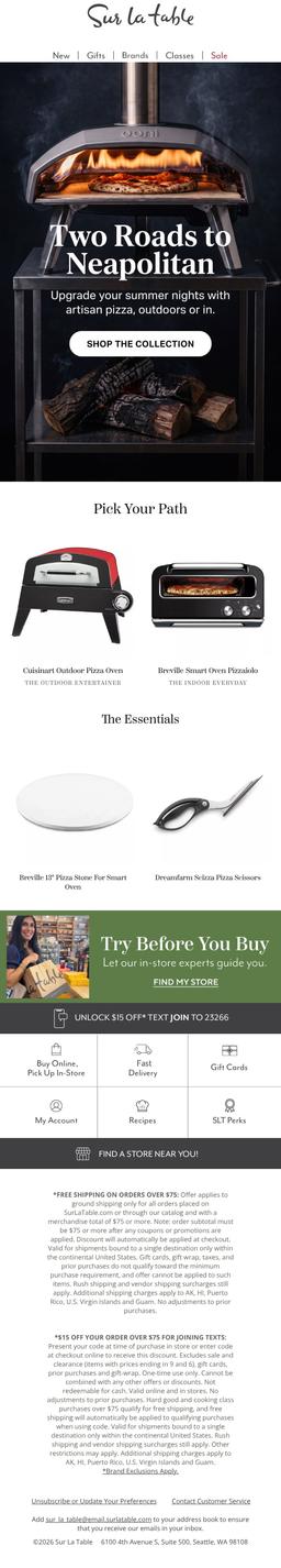 Sur La Table: Two Roads to Neapolitan