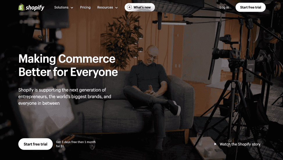 Shopify platform icon representing the storefront foundation powering over 1.7 million ecommerce businesses